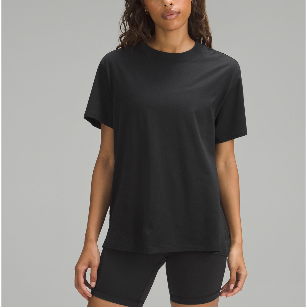 Lululemon All Yours Cotton Black Cotton T-Shirt Size M